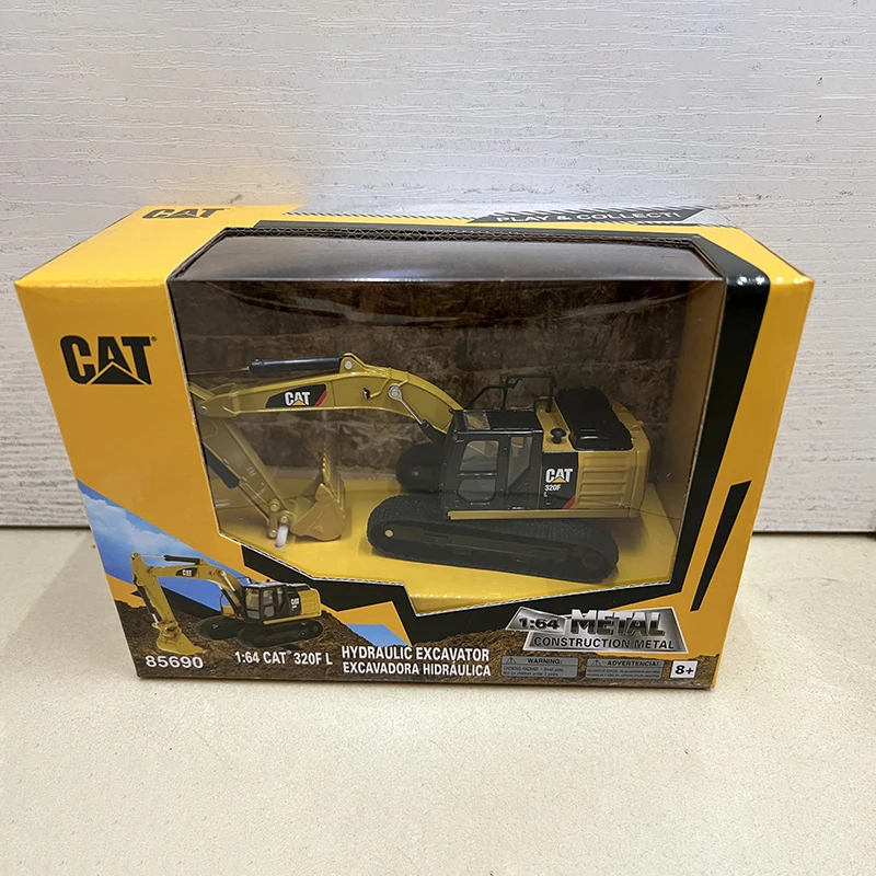 1:64 Scale CAT 320F L Hydraulic Excavator Alloy Construction Vehicle Model 85690(606)