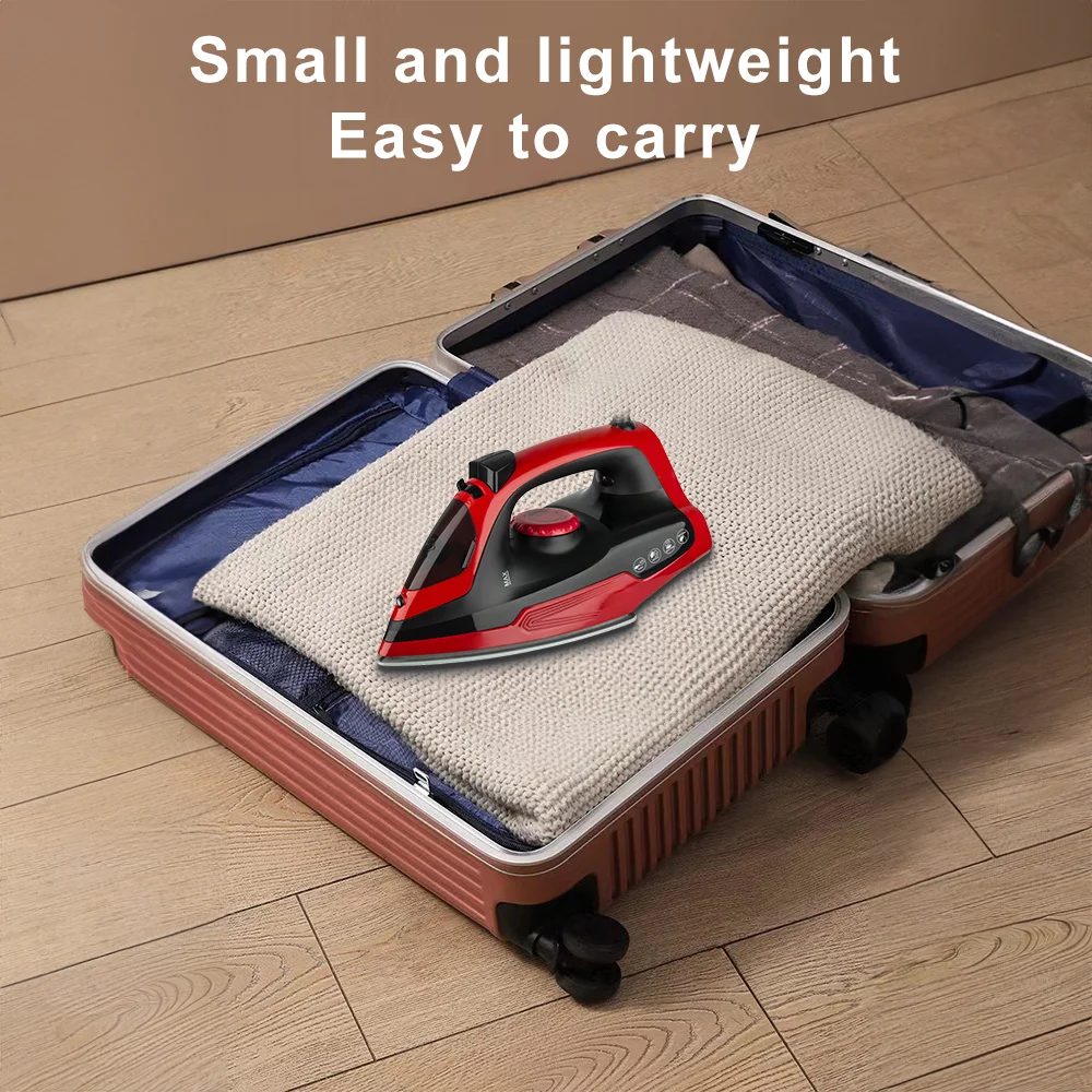 مكواة كهربائية محمولة باليد، مكواة بخار صغيرة للملابس، إيقاف تلقائي، تصميم مضاد للقطر، مكواة منزلية محمولة للسفر
