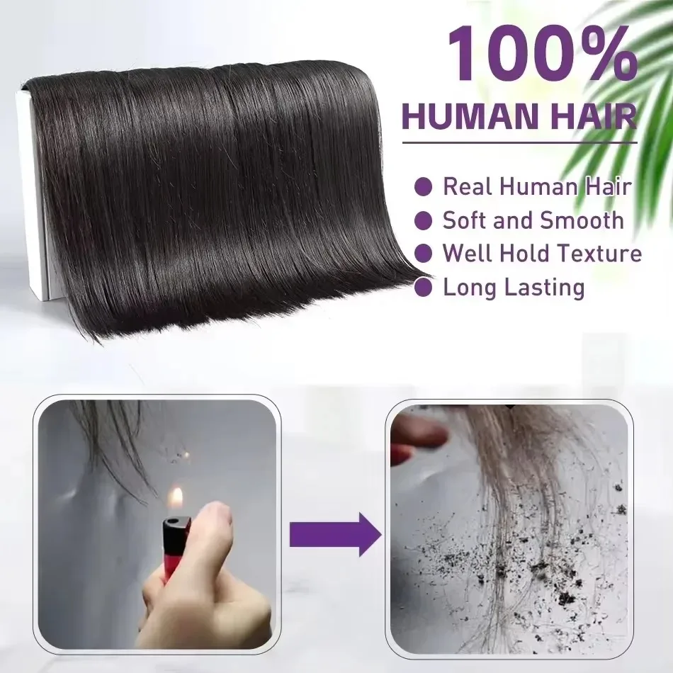 30 40 inci bundel lurus tulang rambut manusia 100% ekstensi rambut mentah tanpa proses jalinan 12A Hitam alami India 3 4 Penawaran bundel