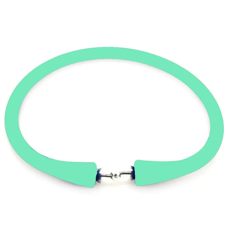 Wholesale Mint Green Rubber Silicone Wristband for Custom Bracelet