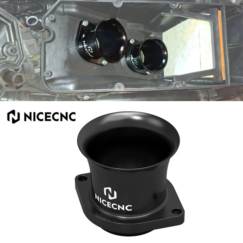 NICECNC für KTM 1290 Super Adventure /R/S/T 2013–2024, verkürzte Ansaugtrompete, 65 mm, passend für KTM 1190 1290 ADVENTURE /R/S/T 2013–2024