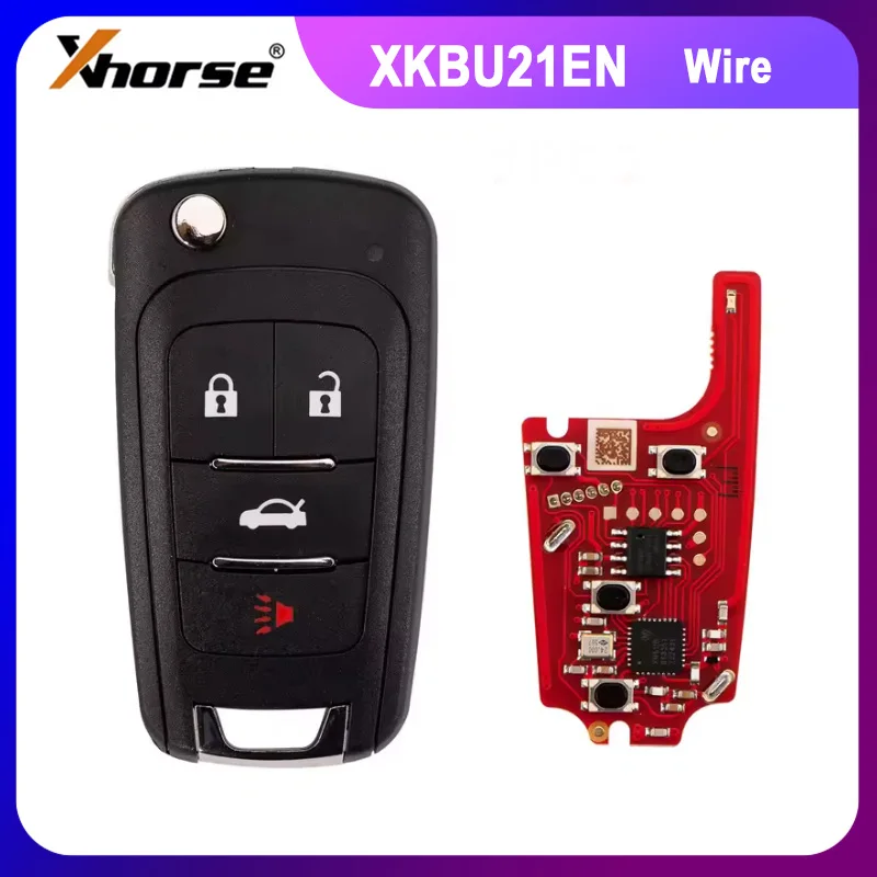 

Xhorse XKBU21EN Wire Remote Key for Buick Flip 4 Buttons English Version 1pcs