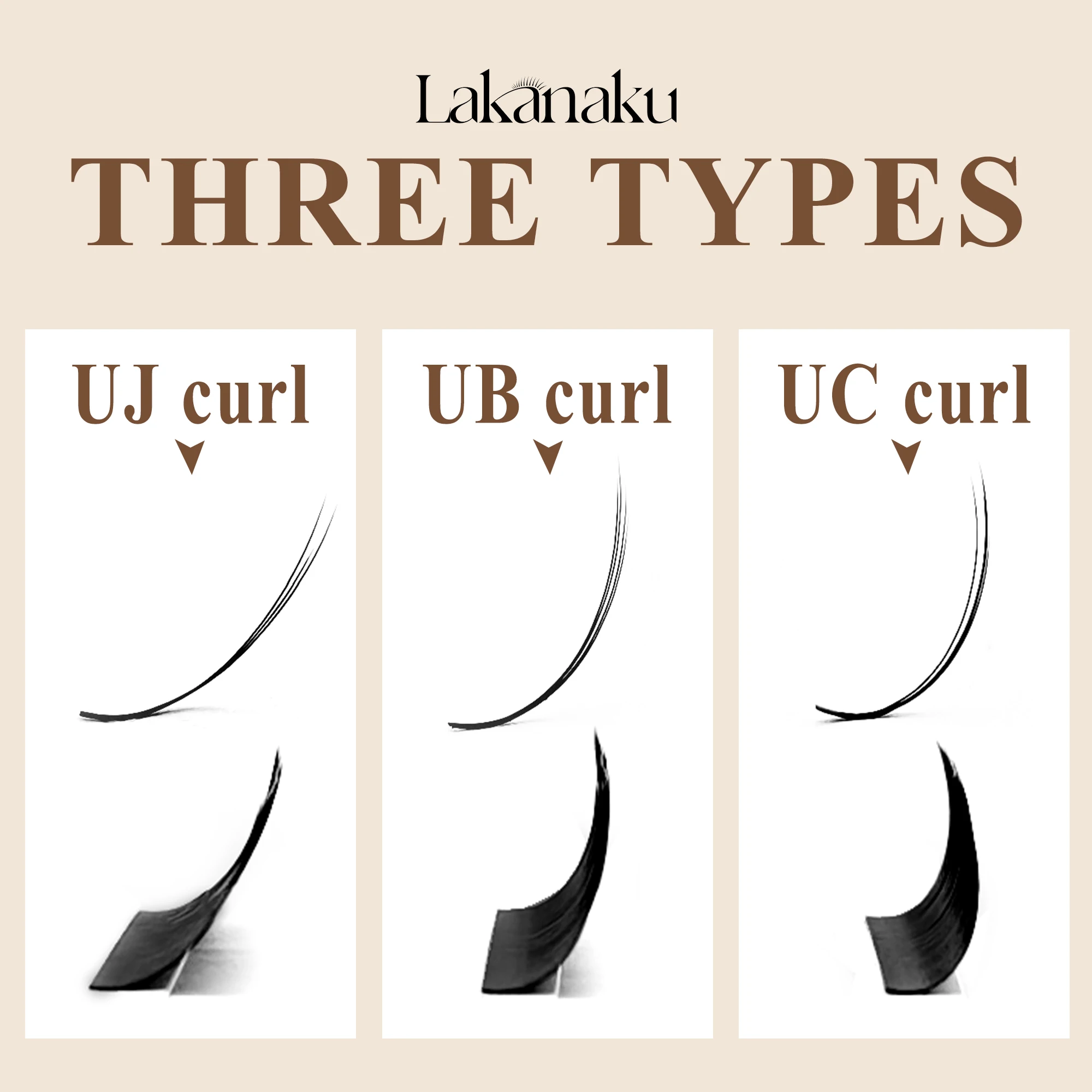 Abonnie Camellia Lashes Pre-bundled UC UB UJ Curl Russian Volume  Fans Spikes Lash Manhua Lashes Wispy Set Multi Layer Eyelashes