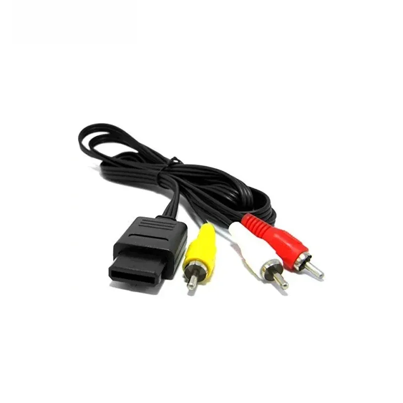 Câble AV vers RCA pour Nintendo 64, Audio, TV, Vidéo, Cube, N64, SNES