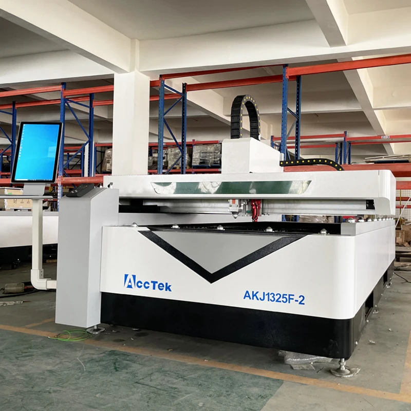 AccTek – Machine de découpe Laser de haute précision, pour l'acier, le bois, Fiber combinée co2, Cnc, 1000w 1325