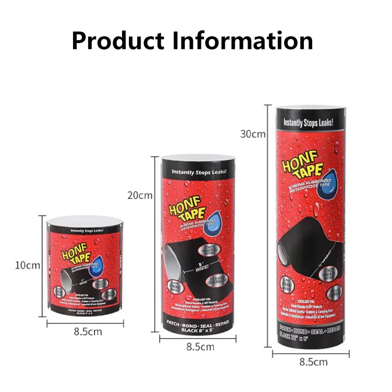 نوعية جيدة شريط مقاوم للماء دلو الأنابيب مظلة إصلاح حجم مخصص تسرب لاصق قوي الساخن بيع #4