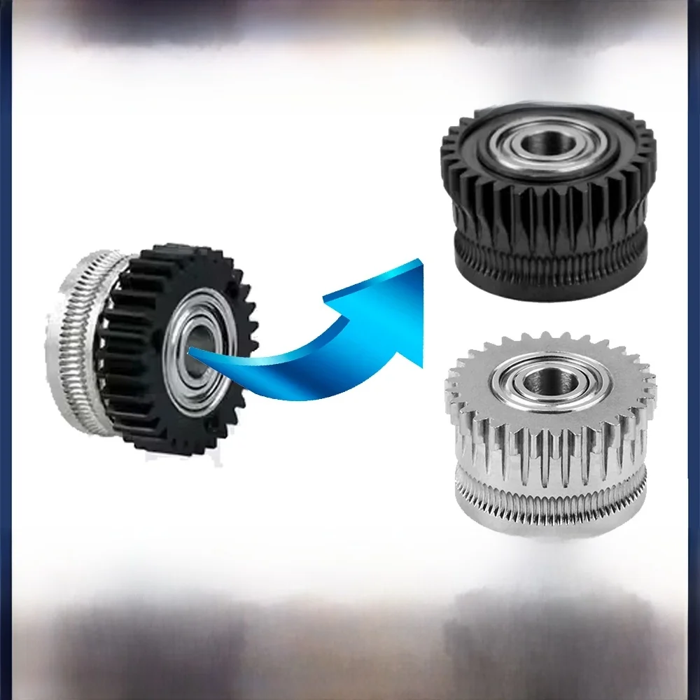 Upgrade K1 K1C K1 Max Extruder Gear All Metal Driver Gear for Creality Ender-3 V3 Plus Extruder Nickel DLC Coated Hardened Steel — zdjęcie produktu 7