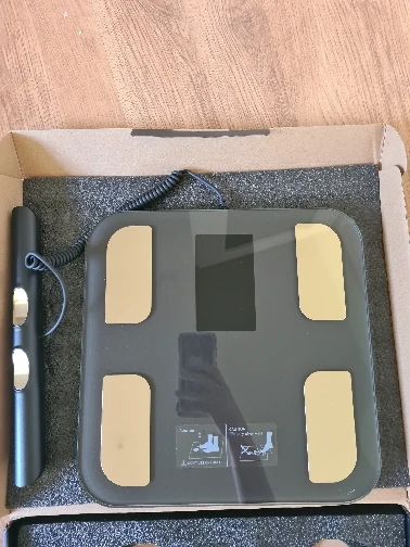 Smart Body Composition Scale with Handheld Sensor – 1.5 m Spiral Cable | Fitness & Health Tracker
