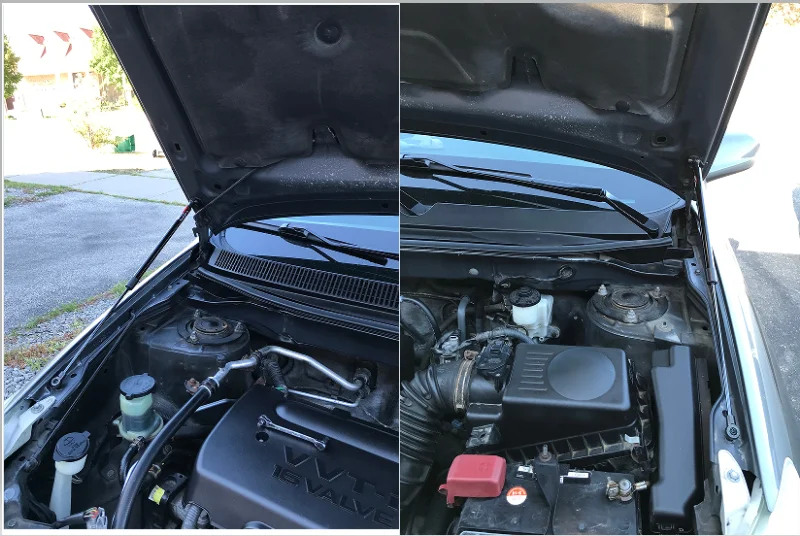 

Амортизатор капота для Toyota Matrix MK1 E130 MPV/Hatchback 2002-2008, передний, газовый, с функцией подъема и амортизации, модифицированный