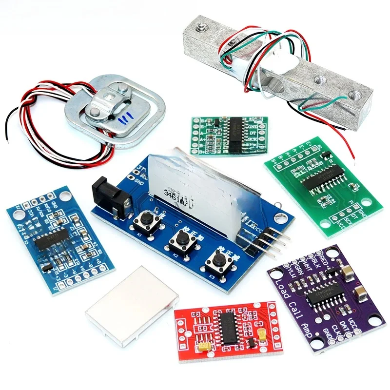 Cellule de charge 1KG 5KG 10KG 20KG HX711 Module AD capteur de poids balance électronique capteur de pression de pesage en alliage d'aluminium pour Arduino