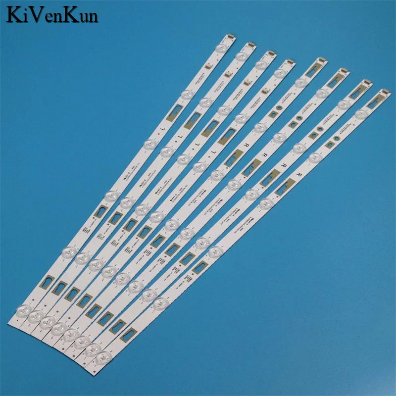 

8PCS/Set Brand New TV's LED Lamp Bars 55D1200 12*4 55HR332M12A0 V2 4C-LB550T-HRCC Backlight Strips For JVC SI55FS Diagonal Tapes
