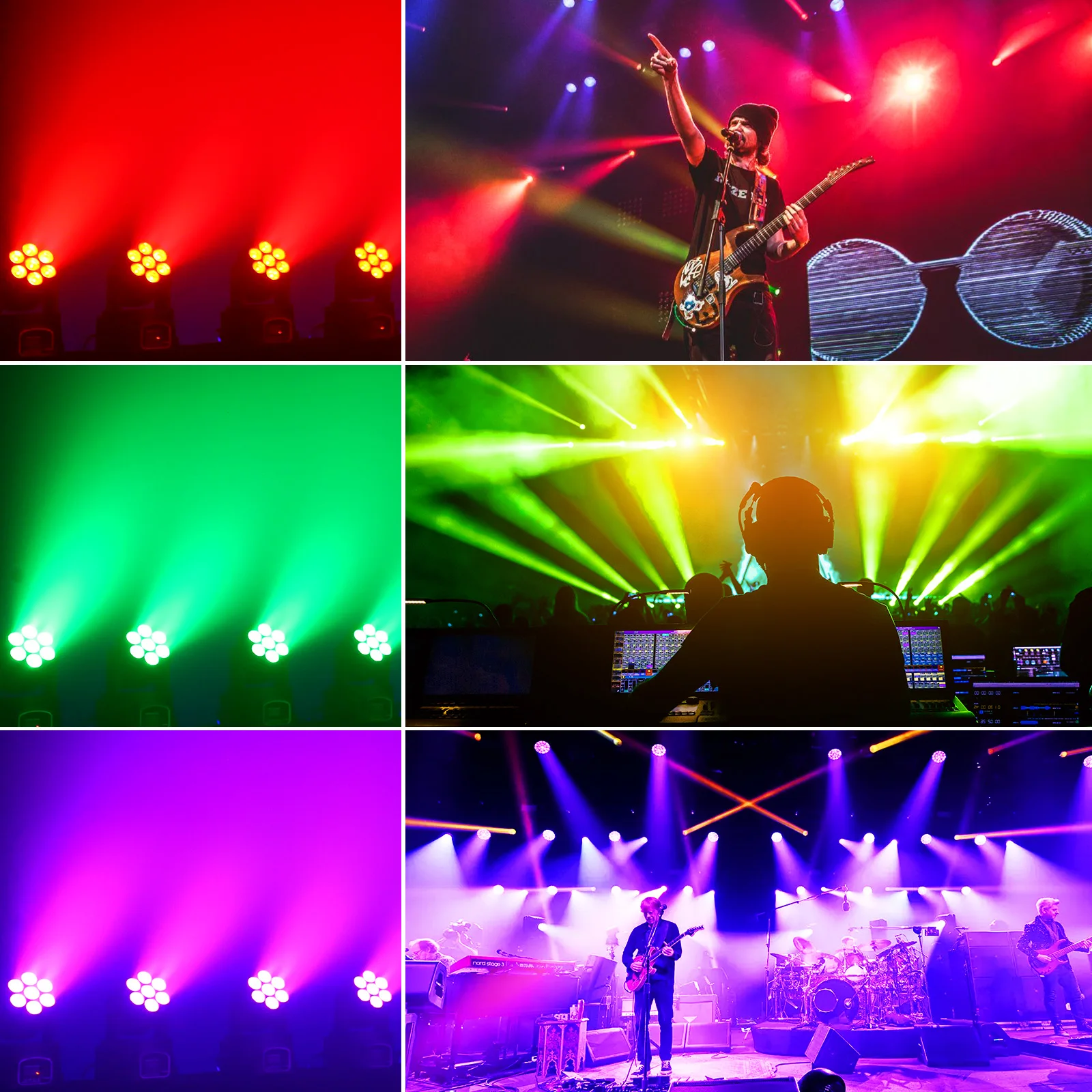 LeLeght 7x15W LED Moving Head Light 4 IN 1 RGBW DMX512