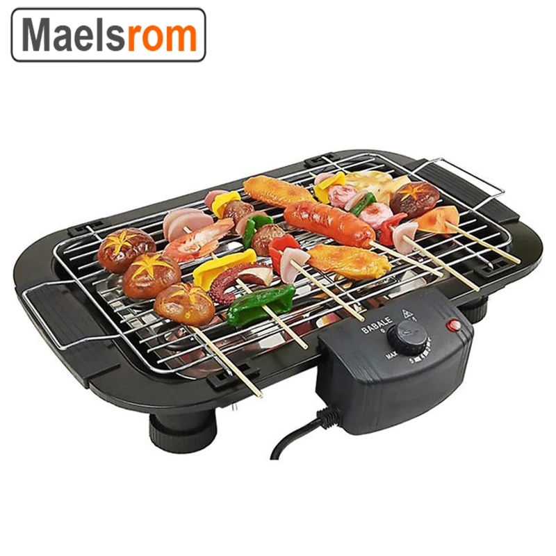 Multifunction Homeuse Smokeless Grill 2000W Electric Griddle Baking Pan Indoor BBQ Grilling Machine With Temperature Control