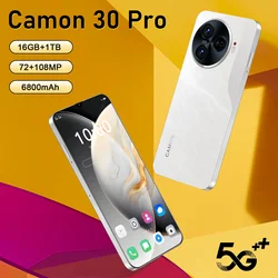 HOT SALE Original New High-End Cellphones Camon 30 Pro 6.8 inch 16G+1T Android 14 6800mAh Smartphone 5G Dual Sim Global Version