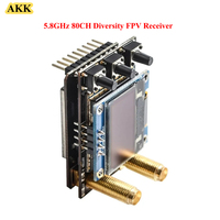 AKK 4.9G-5.8GHz Diversity Receiver Built-in Low Power Buzzer withTwo RX Module Compatible Goggles For RC FPV Drone