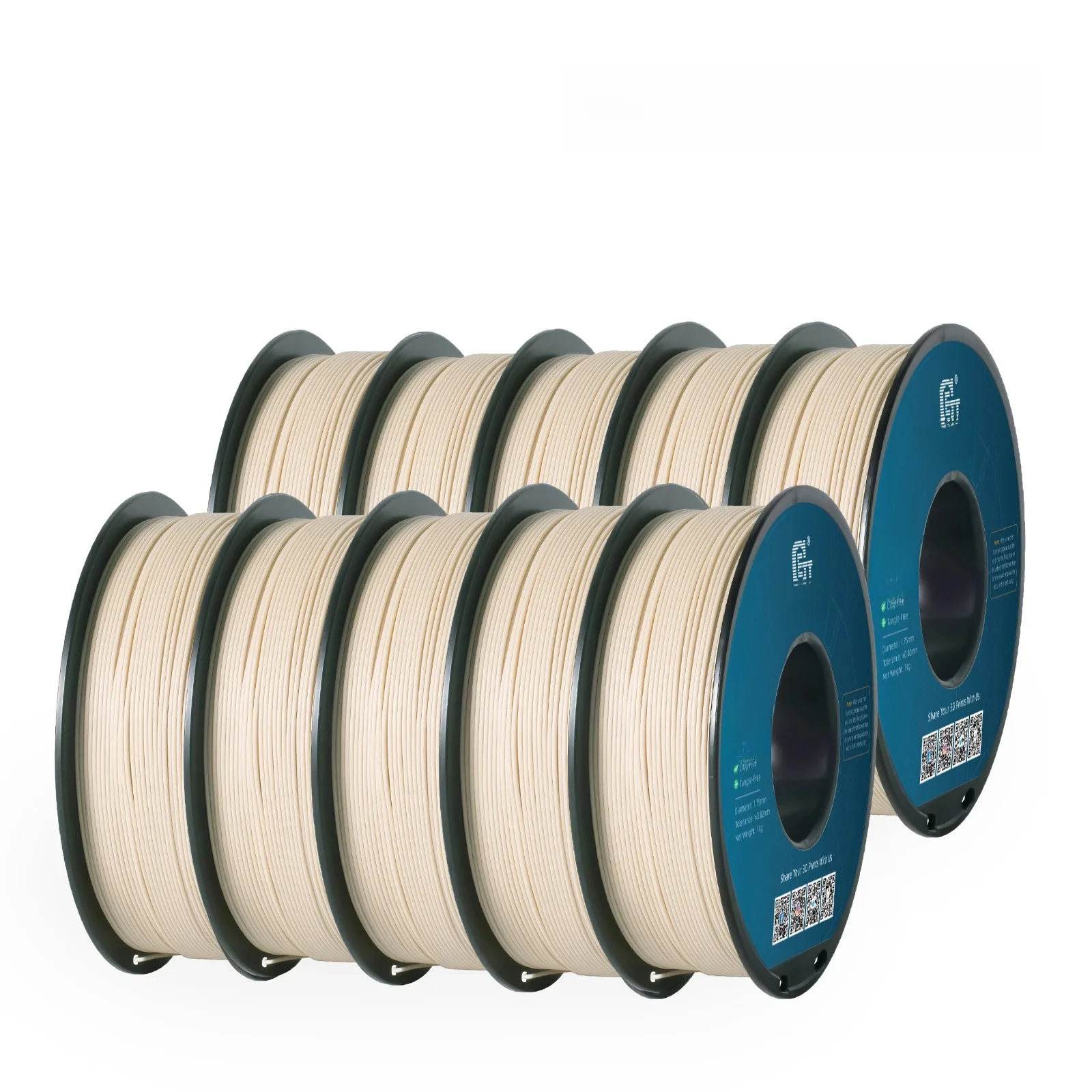 Filament Geeetech Wood PLA 10kg 1.75mm do drukarek 3D, pakowany próżniowo, dostępne lokalnie, kolorowy plastik do drukarek 3D FDM — zdjęcie produktu 7