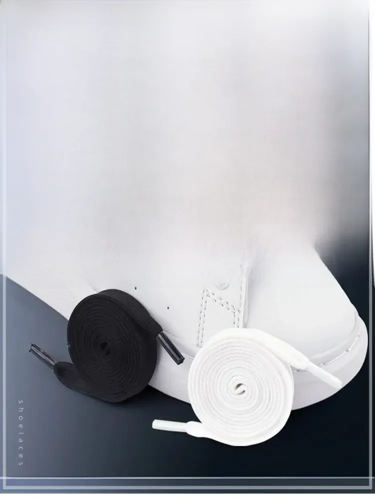 MCQ noir blanc lacets arc-en-ciel lacet Sneaker chaussures décontractées lacets dégradé 1.2CM largeur 100/120/140CM lacets de chaussures plates cordes