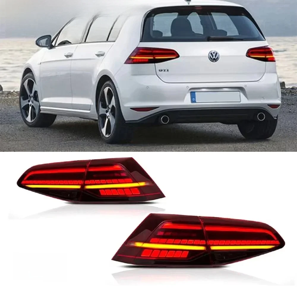 Zespół tylnego światła do VW MK6 GOLF 7 MK7 2013-2016 Lampa tylna LED DRL Dynami Signal Hamulec Wsteczny Auto Akcesorium — zdjęcie 2