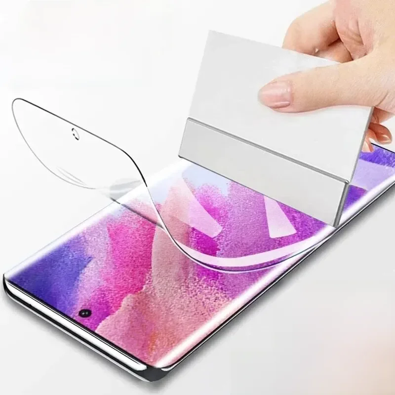 4 Stuks Hydrogel Film Volledige Cover Voor Samsung Galaxy S23 S10 S20 S21 S22 S24 Ultra Plus FE A14 a23 A34 A54 Screen Protector Film - afbeelding 2