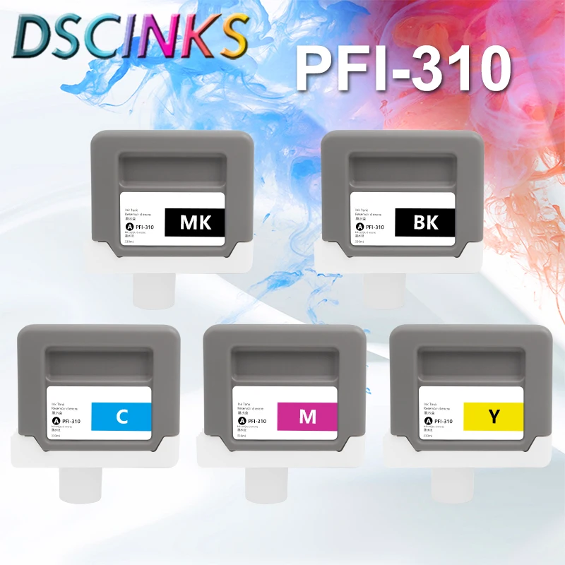 330ml PFI-310 PFI310 Ink Cartridge Replacement For Canon ImagePROGRAF TX-2000 TX-3000 TX-4000 TX-2100 TX-3100 TX-4100 Printer