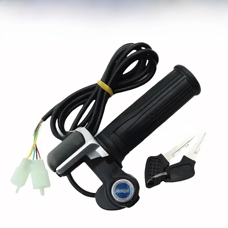 AliExpress 24V/36V/48V Electric Bike Twist Grip Throttle with LCD Battery Display Electric Bicycle Throttle Grip with Power Indicator