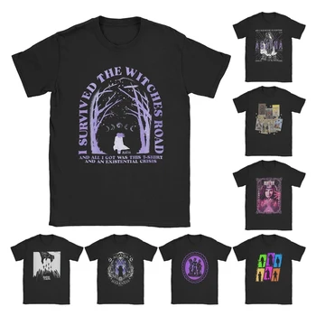 Agatha All Along Survived the Witches Road T-shirt da uomo Film Harkness T-shirt fantastiche O Collo T-shirt a maniche corte Taglie forti merch