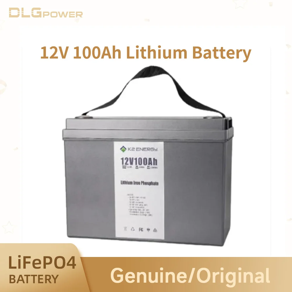 

DLGPOWER 12 В 100 Ач LiFePO4 аккумулятор солнечный гольф-кар для вилочного погрузчика водонепроницаемый аккумулятор для инвертора, солнечной системы, лодочного двигателя