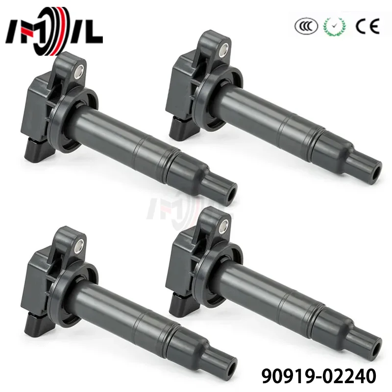 

4PCS X Ignition coil 9091902240 Fit for Toyota Scion ECHO PRIUS YARIS Corolla 1.5L1.3L 1NZFE 2NZFE 90919-02240 UF316 9091902265