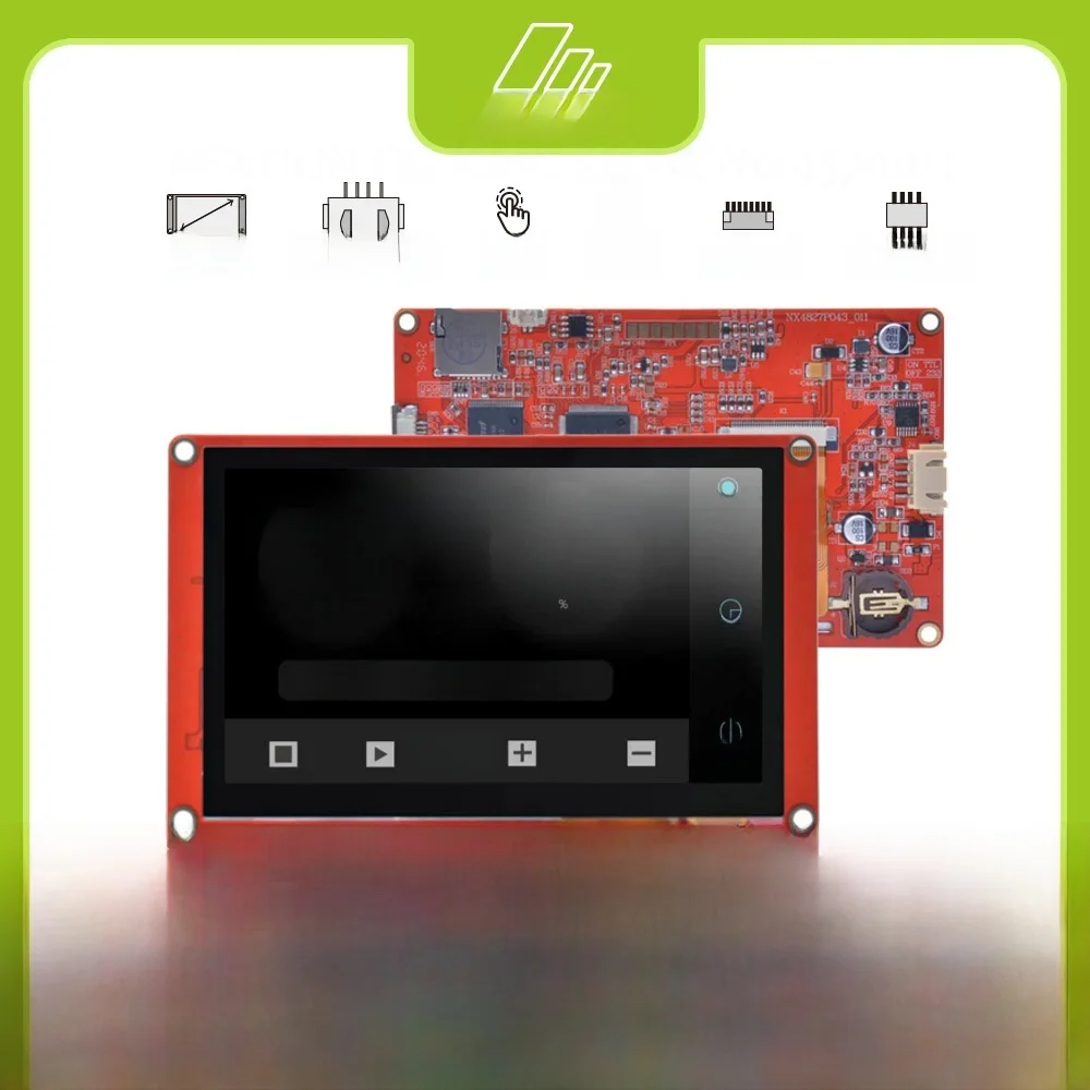 NEXTION NX4827P043-011C 4,3-calowy pojemnościowy wyświetlacz dotykowy HMI Moduł LCD-TFT RGB 65K Kolorowy panel ekranu bez obudowy — zdjęcie produktu 7