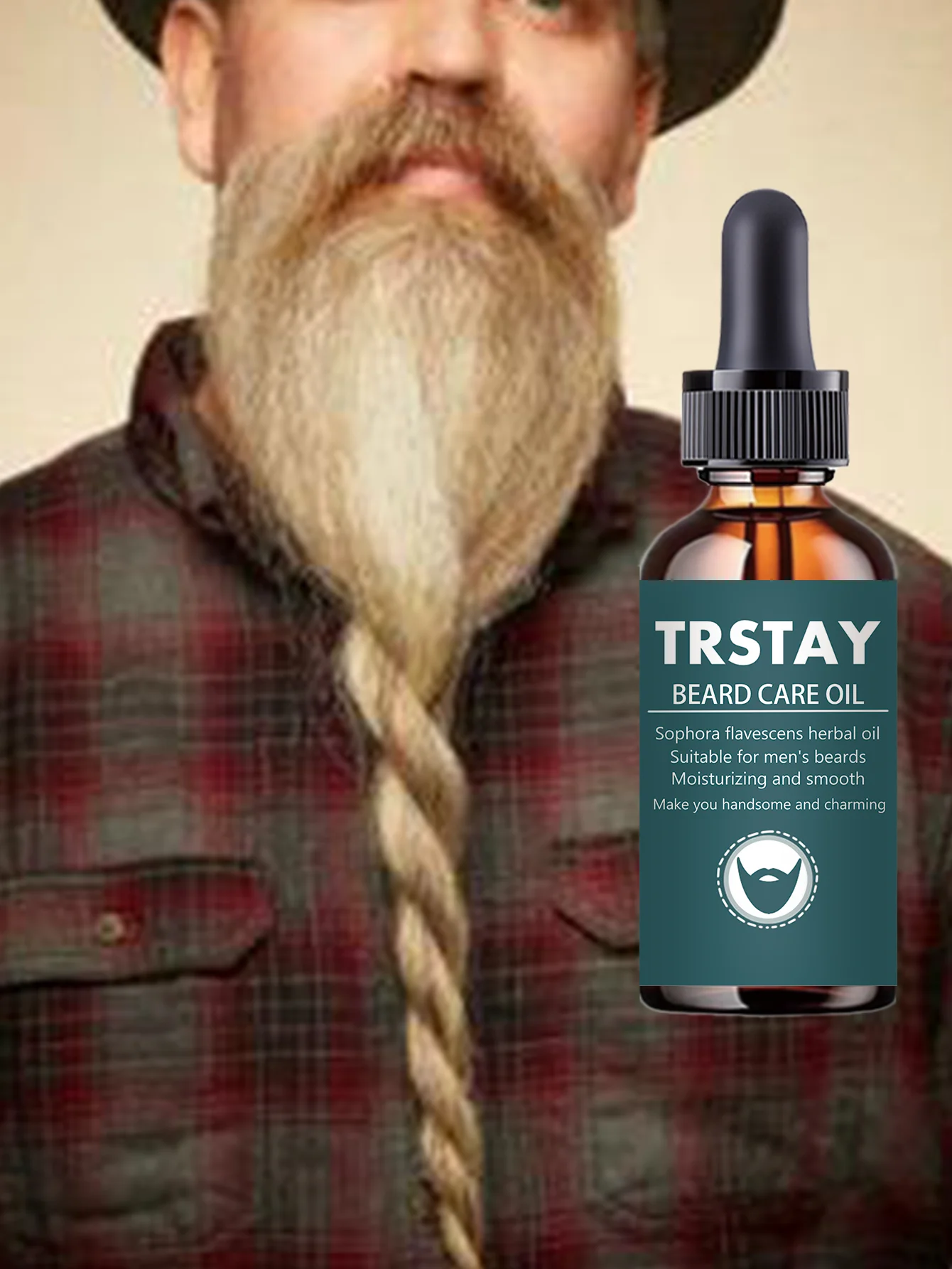 Moisturizing Beard Oil Deep Repair Dry Beard Strengthens Hair Core Prevents Tangles Nourishes for Healthy Growth Smooth Styling - Image 3
