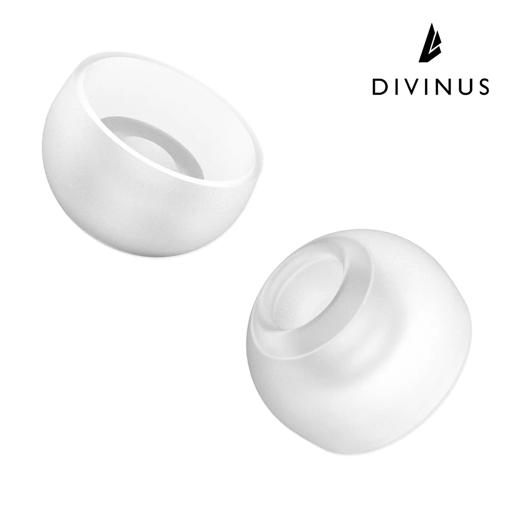 Divinus Velvet Eartips For TWS Wireless Earphone, Comfortness Low Pressure Wider loop Earbuds Ear tips For 3mm-5mm Nozzle