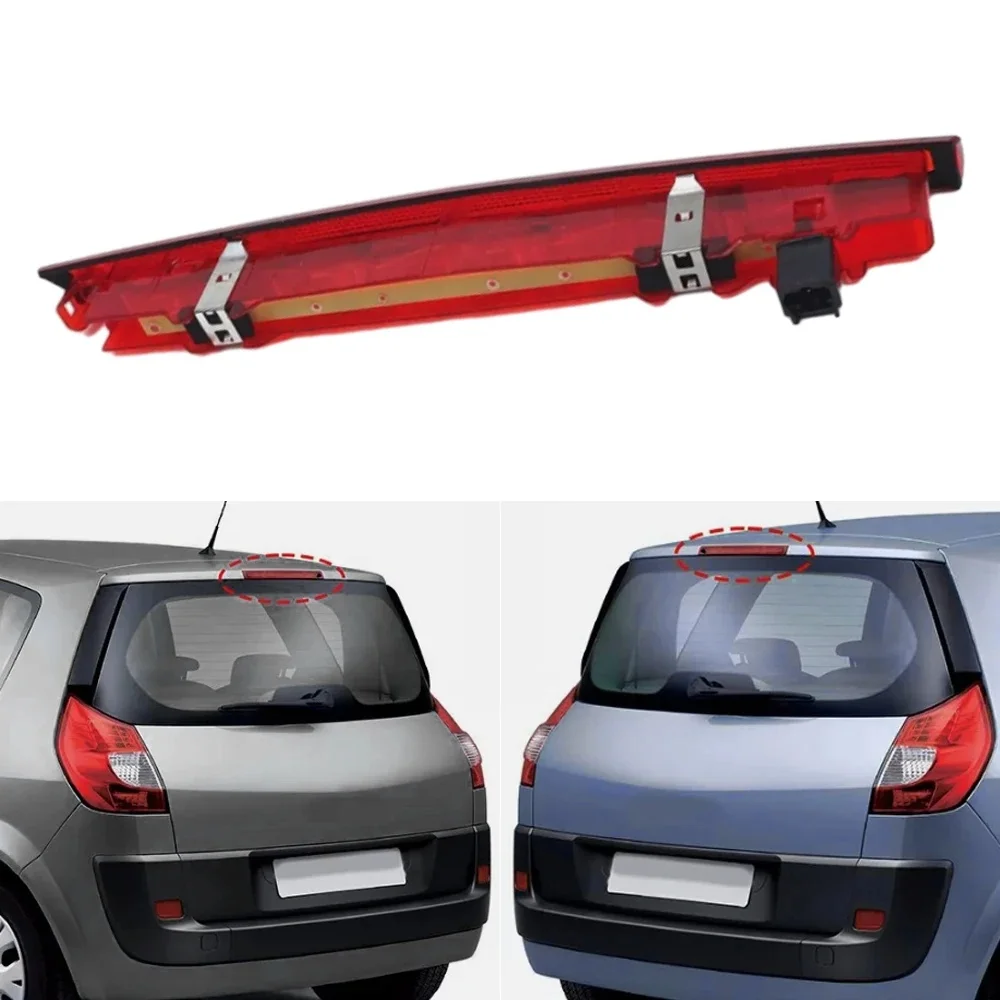 1 pièces arrière de voiture troisième feu Stop LED de haut niveau ABS 8200073239 89398083 Pour Renault Megane Mk2 Scenic II