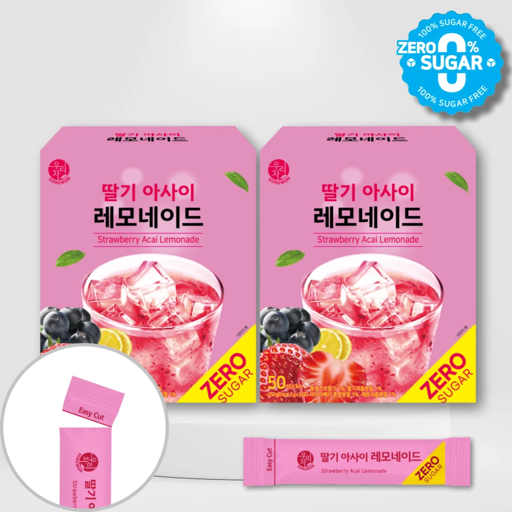 Songwon Our Tea Gero Sugar Strawberry Ashi lemonade 50T x 2 pieces