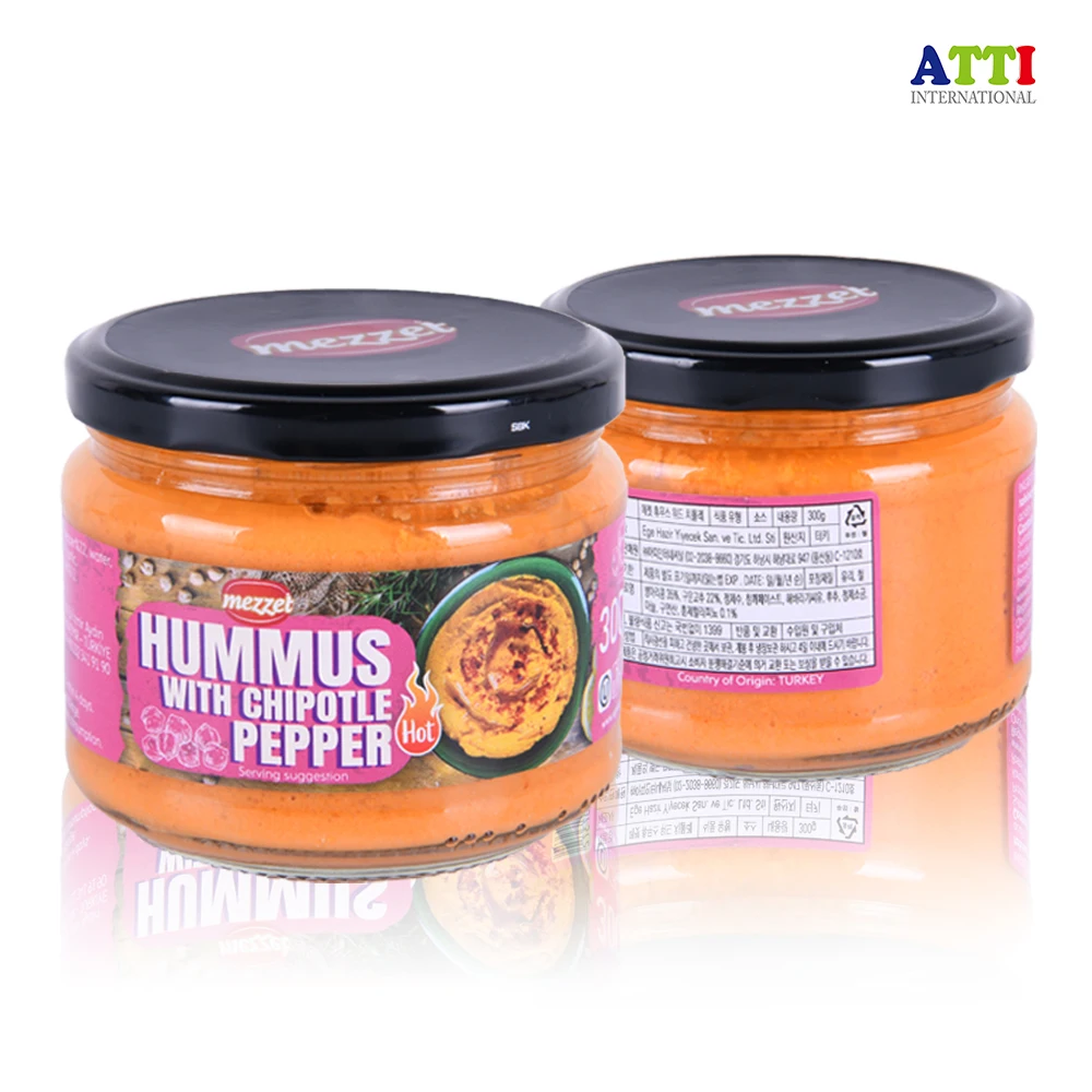 Megette-Chick Bean Humour Sweed Chidolet, 300g x 2EA, HUMMUS de alta proteína