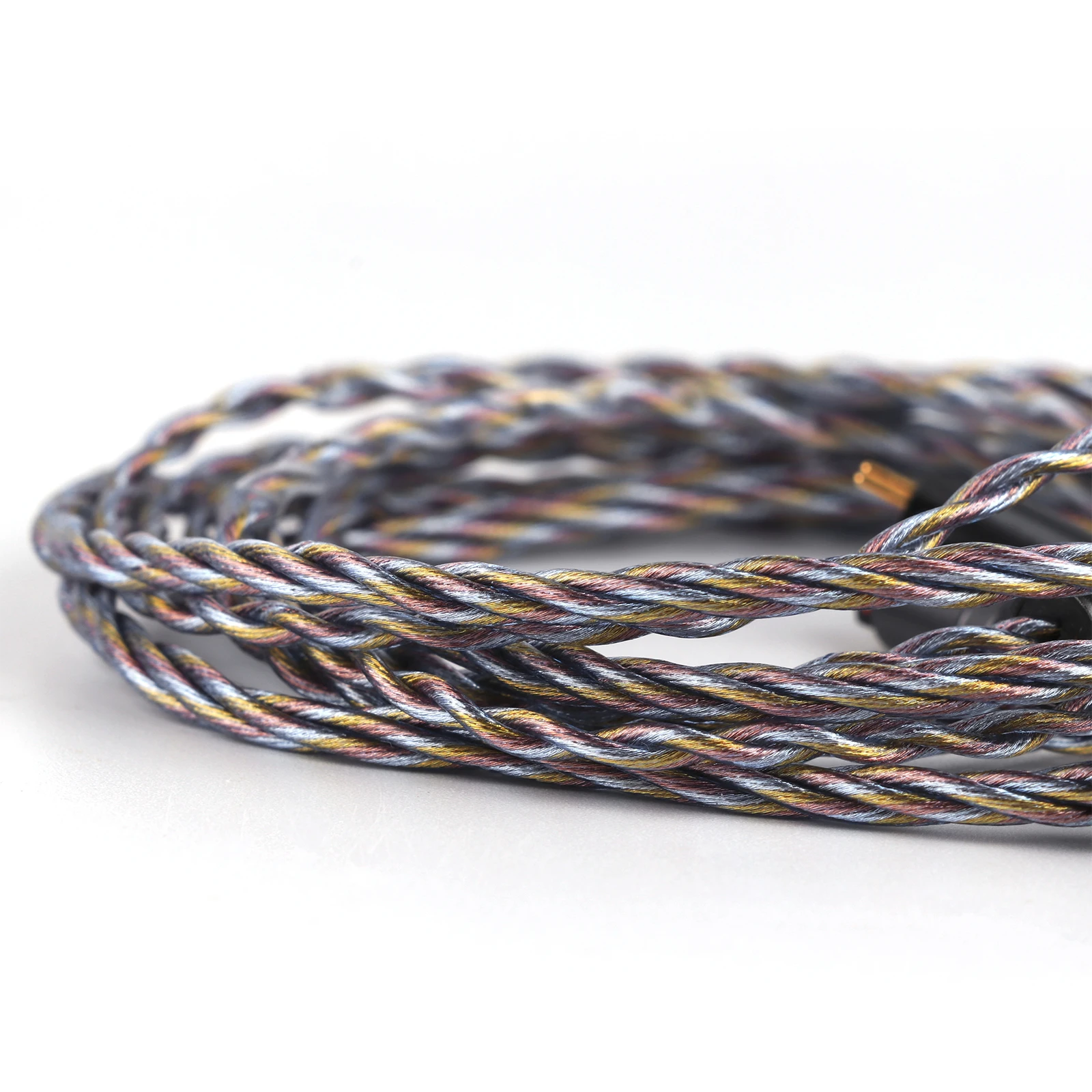 Tripowin Zoe 업그레이드 이어폰 케이블, 4 코어 순동 은도금 구리 금도금, 24AWG 리츠 와이어, KZ ZS10 PRO TINHIFI