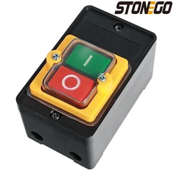 STONEGO 1PC WaterProof Push Button Switch ON/OFF Switch Mechanical Equipment Controlor