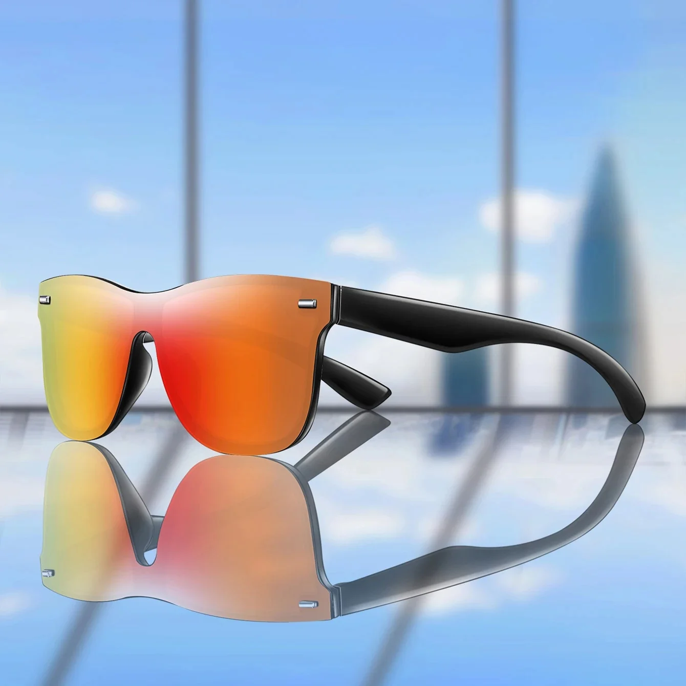 AliExpress LOISRUBY Square Fashion UV400 Sunglasses Men Women Outdoor Driving Bicycle Road Windproof Goggles Hiking Camping Classic Shades