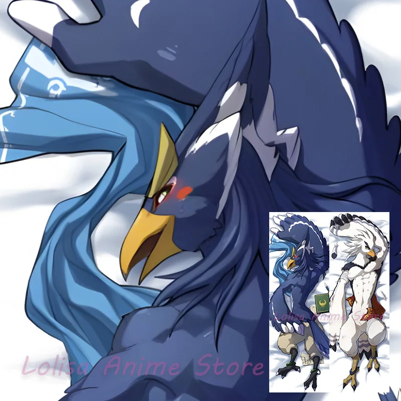 

Dakimakura Revali and Teba Anime Body Pillow Cover Double-Sided Print Pillowcase Life-Size Birthday Gifts