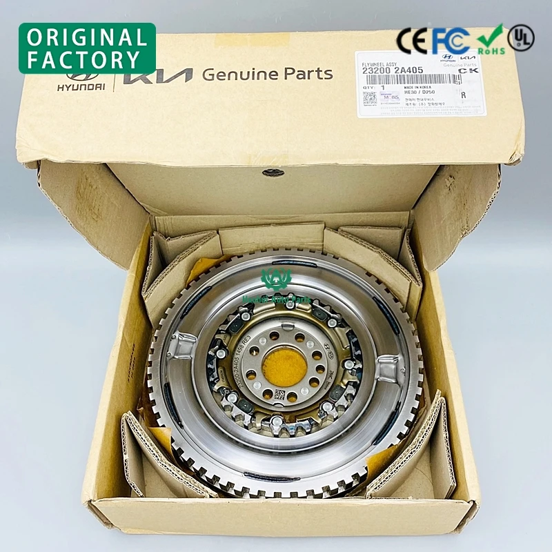 GENUINE New D7UF1 Diesel Car Flywheel Assy DCT 7 Speed CRDI Diesel for Accent 2015-2018, Soul 2013-2018. 23200-2A405 23200-2A403