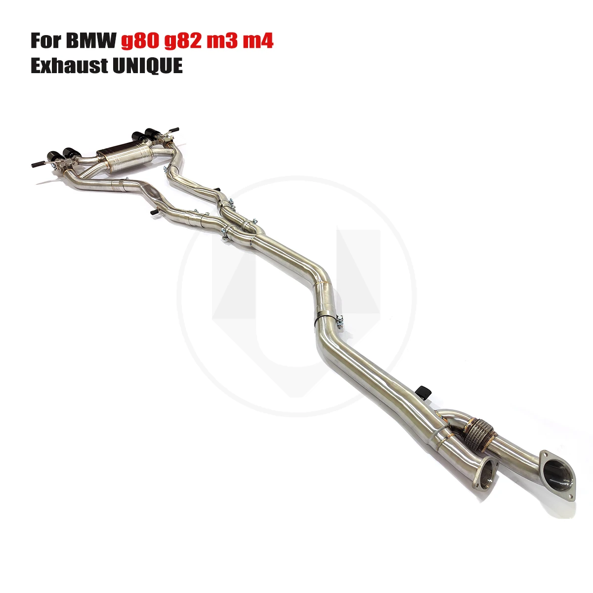 UNIQUE For 2021+ Bmw g80 g82 m3 m4 s58 3.0T 89 Equal-length 3.5 inches Stainless Steel Valve Exhaust performance valve exhaust s