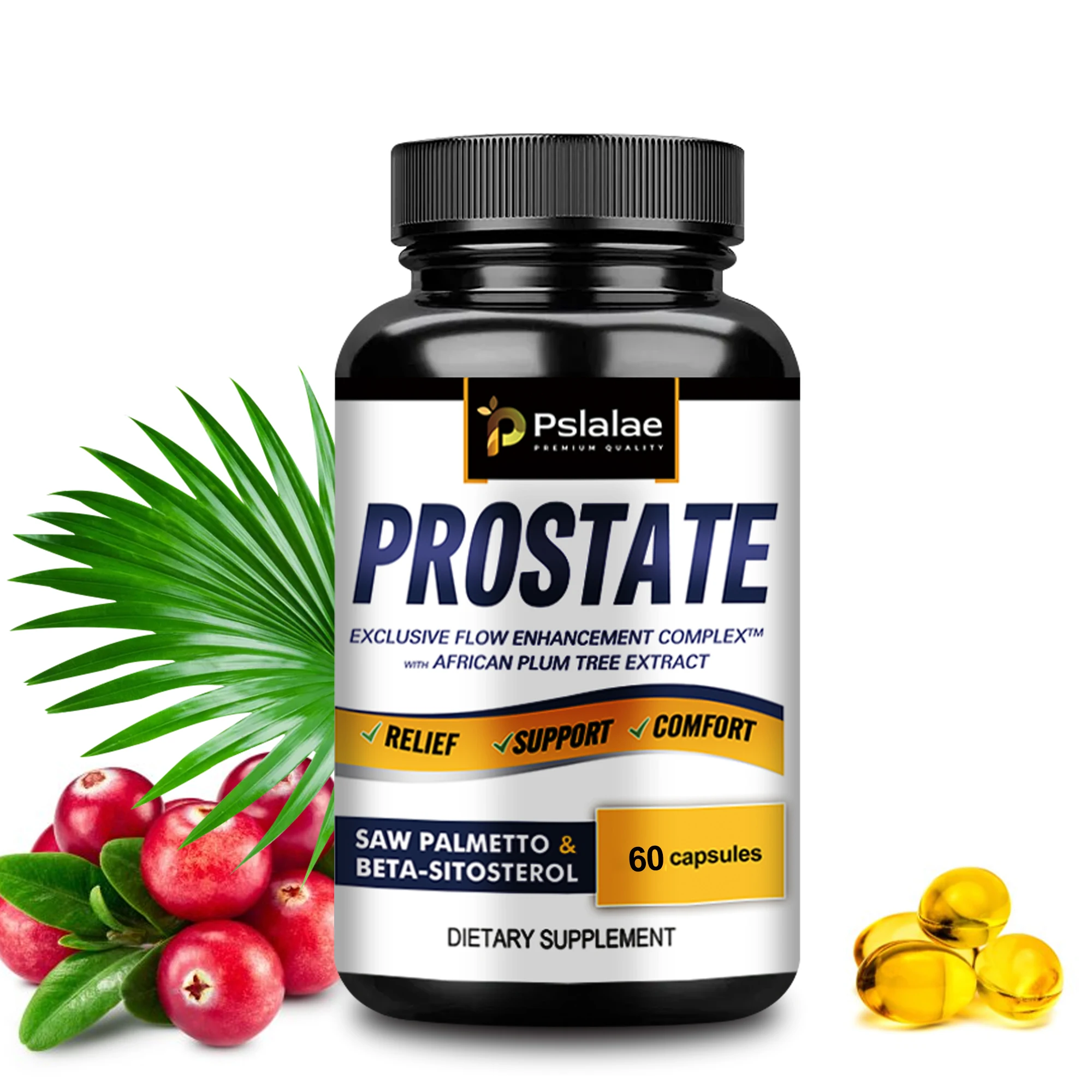 Prostate - with Saw Palmetto, Stinging Nettle, Beta-Sitosterol, Pumpkin Oil - 60 Capsules