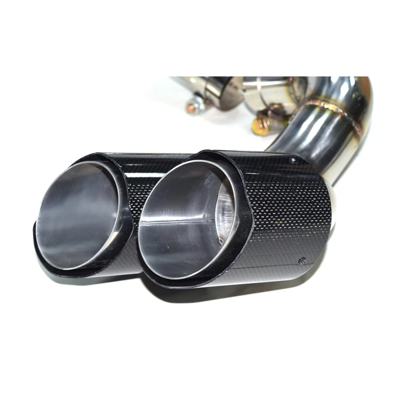 Car Exhaust Tip For BMW X6 E71 2006-2014 Quad Exhaust Pipe Stainless Steel Muffler Tip Exhaust System Nozzle & Exhaust Cover