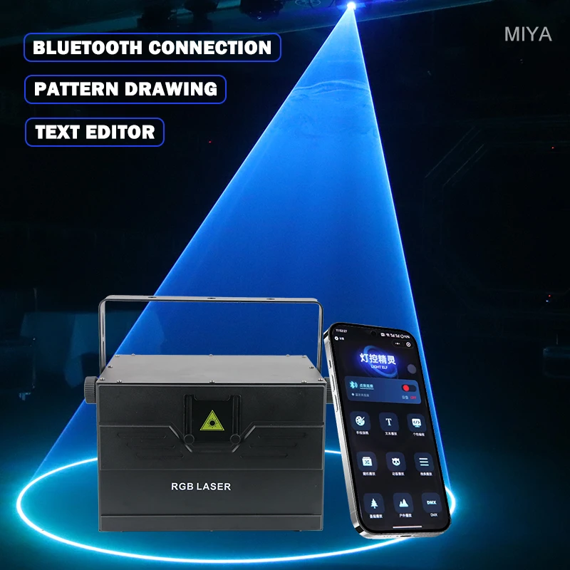 RGB 1~10w laser light bluetooth app control ILDA home party  ILDA DMX wedding projector DJ nightclub disco Christmas stage light