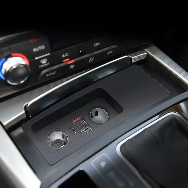 Bezprzewodowa ładowarka samochodowa do Audi A6 C7 A7 S6 RS6 S7 RS7 2011-2018 podkładka do szybkiego ładowania telefonu uchwyt na telefon akcesoria do ładowania wnętrze — zdjęcie 2