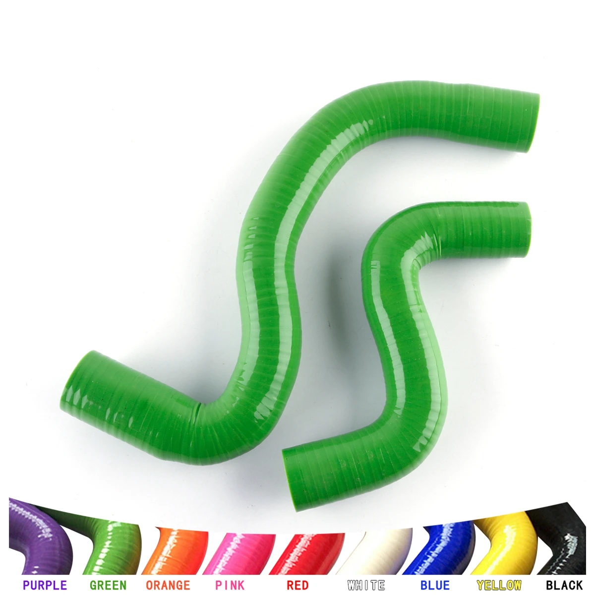 For 1998-2007 TU5JP4 Peugeot 206 1.4L 1.6L 16V Manul 1999 2000 2001 2002 2003 Radiator Hoses Kit Silicone Piping 2Pcs 10 Colors