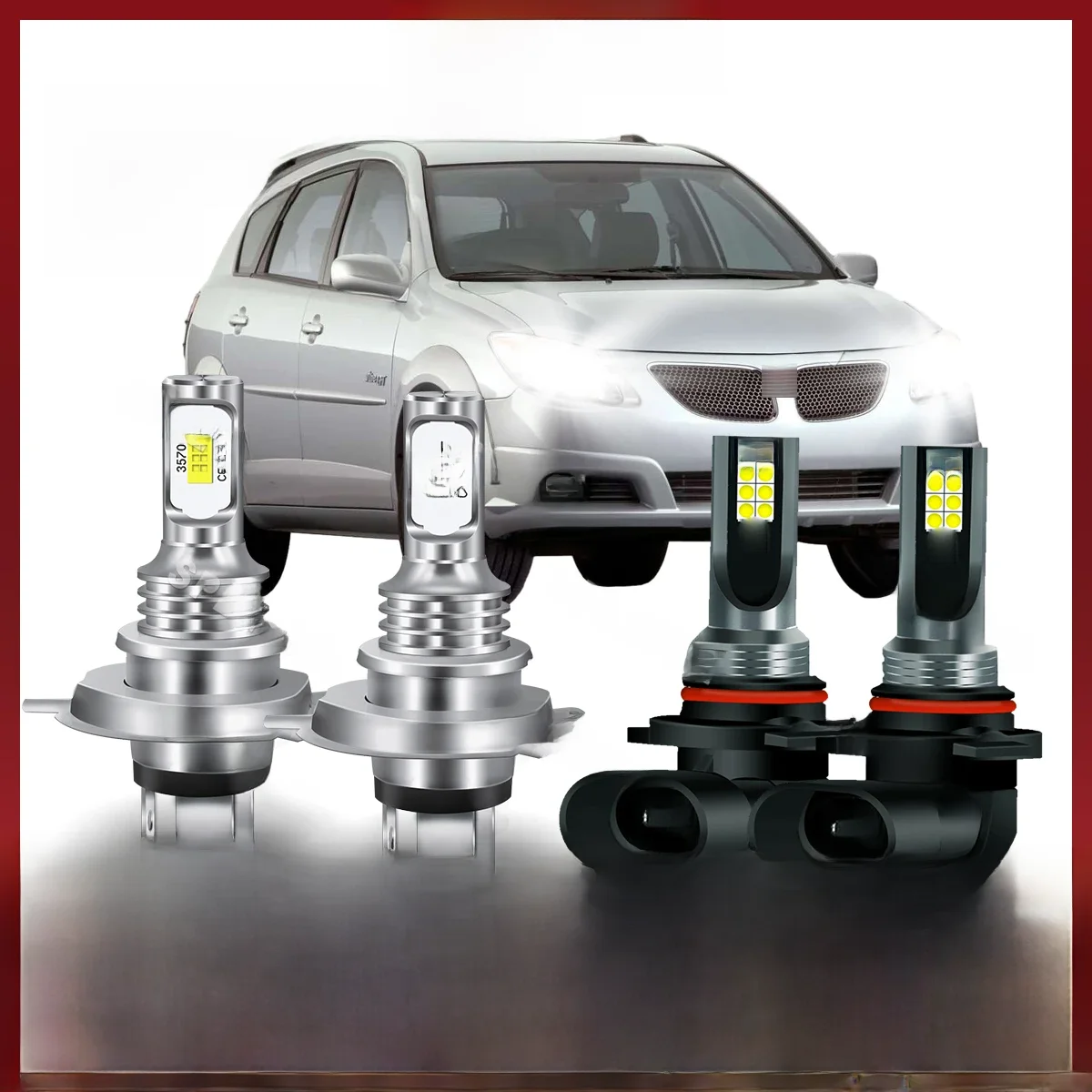 Reflektor LED SPLEVISI H4 wysokiej martwa wiązka zestaw świateł przeciwmgłowych 9006 chipy CSP zastępują 2003 2004 2005 2007 2008 — zdjęcie 2