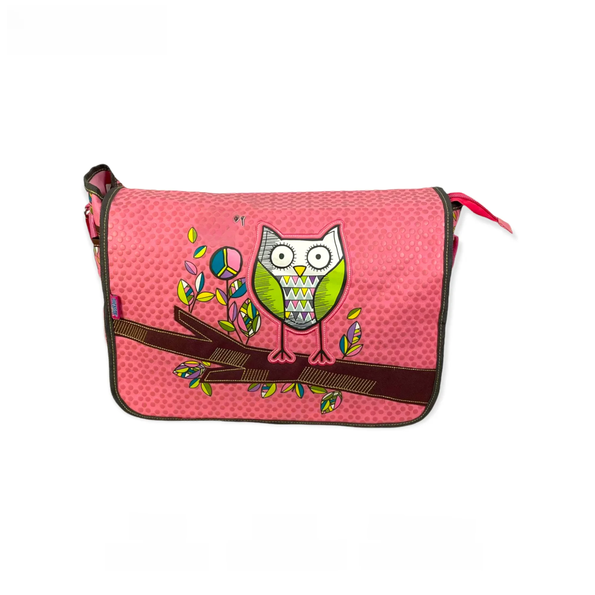 Ofidesk-bolsa de mensageiro com aba, para meninas jovens, com muitos bolsos para material escolar e