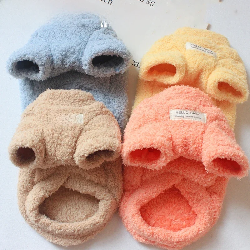 Winter Warmer Hundepullover für kleine Hunde Plüsch Hundekleidung Weicher Welpenmantel Jacke Chihuahua Teddy Welpenkleidung Hundebedarf