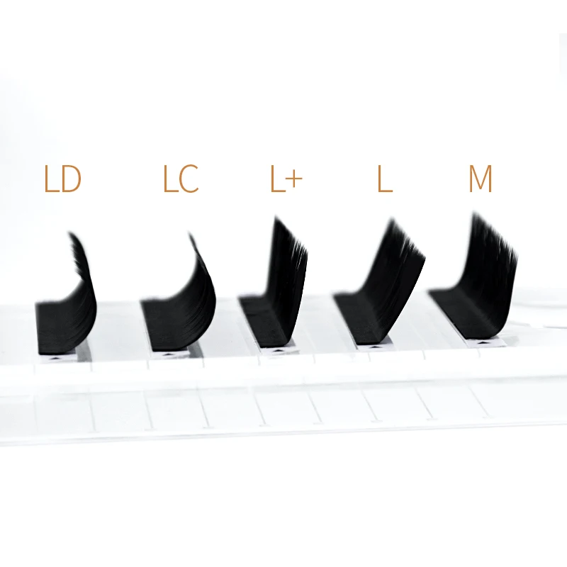 H&L SINCE 1990 Special Curvature L/L+/LC/LD/LU (M)/N Curl 16 Rows False Lashes Extension Mink Black Material L Curl