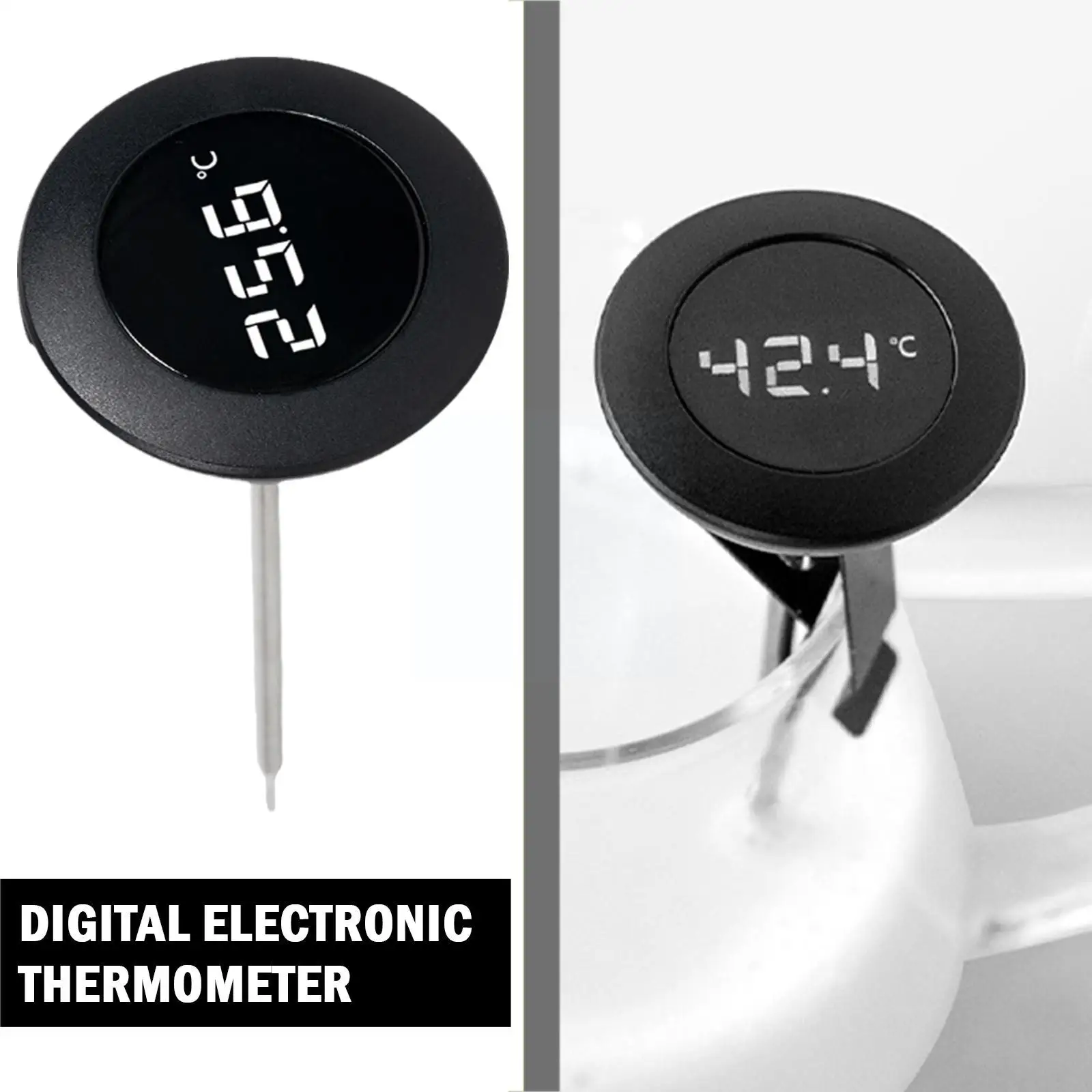 Timemore Digital Little T LCD Display Thermo Detertor Portable Thermometer Coffee Thermome Tools Art Maker Latte Coffee Q1T3